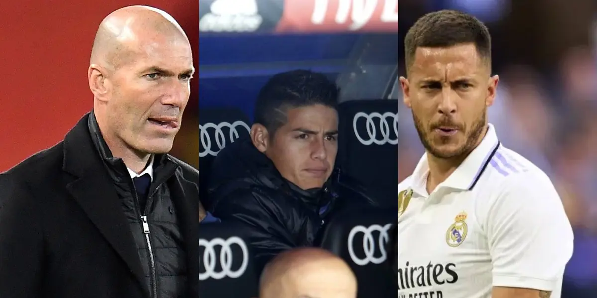 James Rodríguez no la pasó bien con Zinedine Zidane en el Real Madrid, ahora Eden Hazard le lanza un golpe bajo a los españoles.