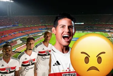James Rodríguez le quitaría el puesto a un jugador del São Paulo de Brasil.