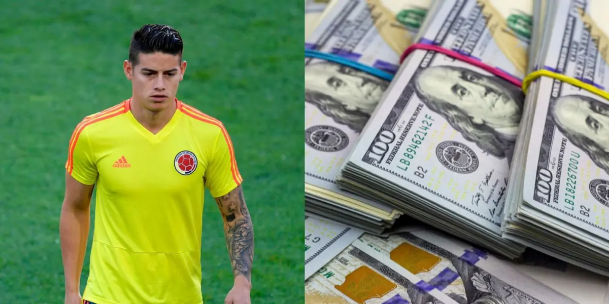 James Rodríguez llegó a valer USD 95 millones pero mira su nuevo valor de mercado.