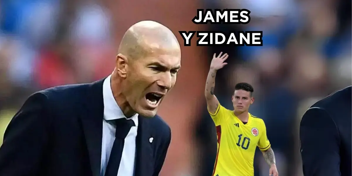 James Rodríguez mandó un sorpresivo mensaje sobre Zinedine Zidane.