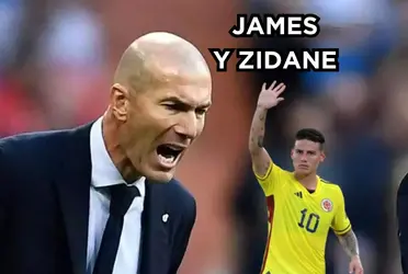 James Rodríguez mandó un sorpresivo mensaje sobre Zinedine Zidane.