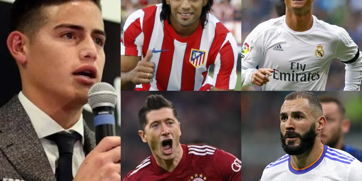 James Rodríguez pese a que está en un mal momento deportivo es un jugador que ha estado rodeado en su carrera de grandes cracks.