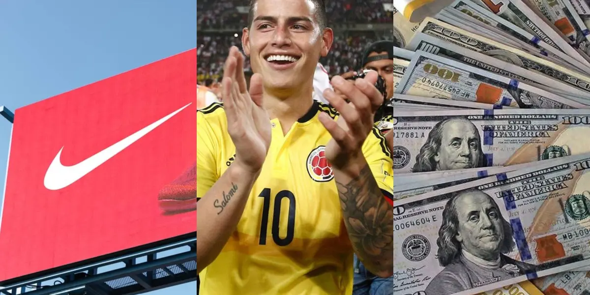 James Rodríguez podría estar ad portas de firmar un millonario contrato con la marca Nike.