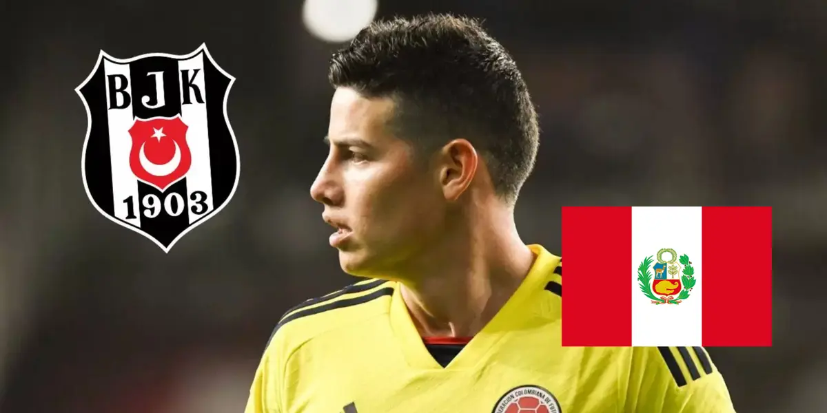 James Rodríguez podría llegar con un peruano en Besiktas.
