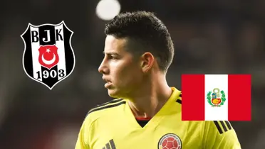James Rodríguez podría llegar con un peruano en Besiktas. 