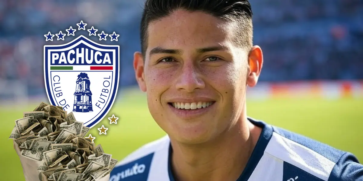 James Rodríguez podría ser nuevo jugador del Pachuca Foto: Grox y Escudoteca