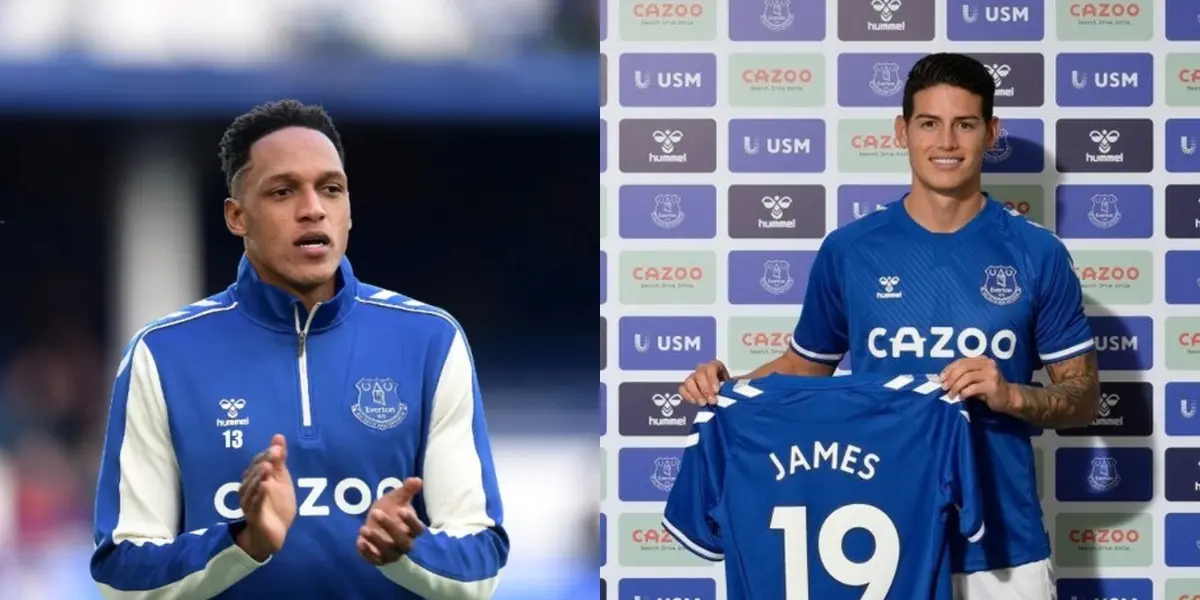 James Rodríguez podría volver al Everton de Inglaterra y Yerry Mina tiene un presente complicado en el club.