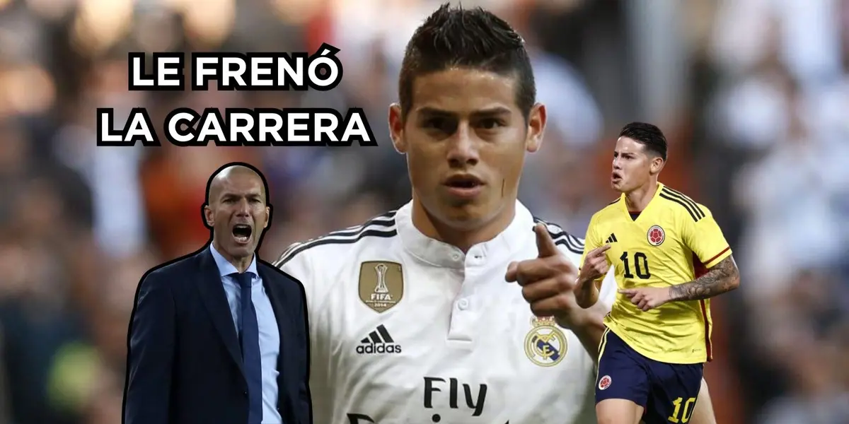 James Rodríguez rechazó millones por ir a jugar en el Real Madrid, Zidane allá le frenó su carrera.