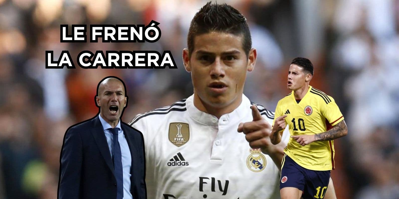 James Rodríguez rechazó millones por ir a jugar en el Real Madrid, Zidane allá le frenó su carrera.