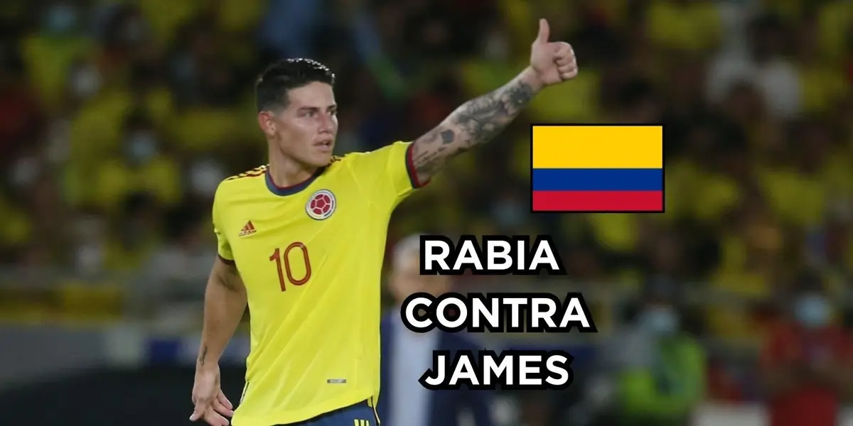 James Rodríguez recibe un inesperado mensaje de apoyo en Colombia.