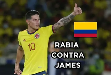 James Rodríguez recibe un inesperado mensaje de apoyo en Colombia.
