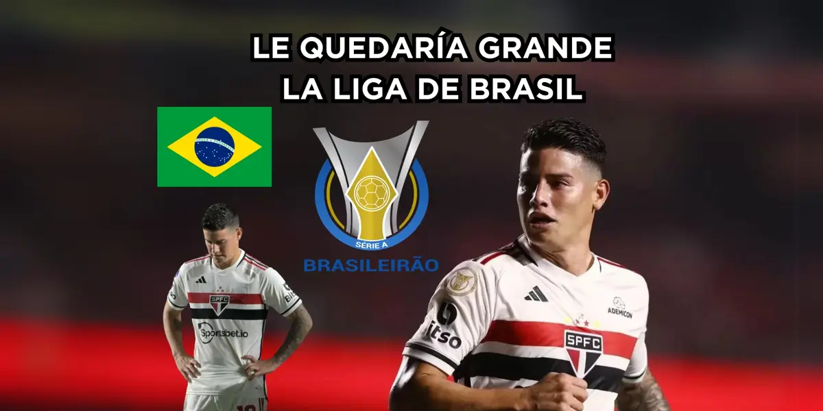 James Rodríguez recibe una cachetada desde el Sao Paulo de Brasil.