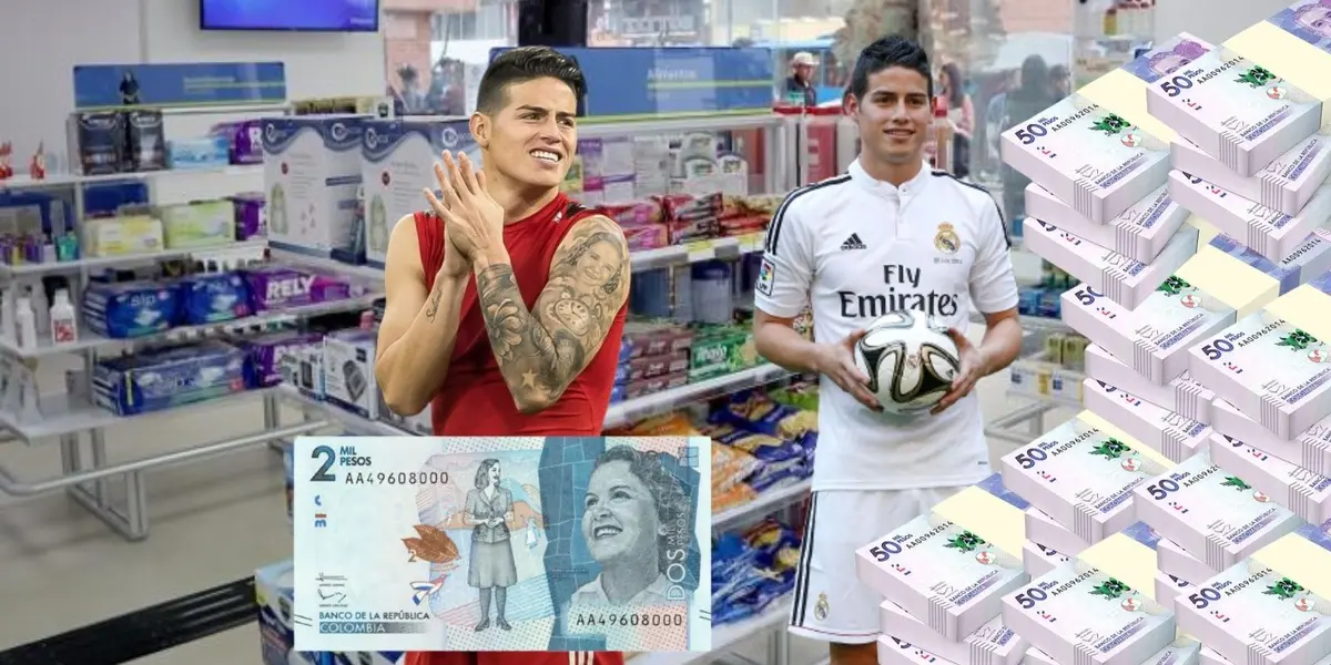 James Rodríguez se ha devaluado de manera acelerada y tiene un negocio en Colombia donde gana $2 mil pesos por unidad.