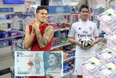 James Rodríguez se ha devaluado de manera acelerada y tiene un negocio en Colombia donde gana $2 mil pesos por unidad.