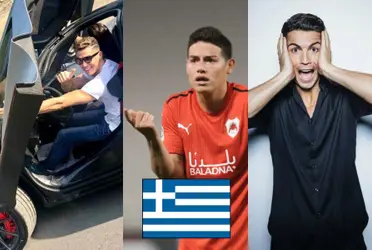 James Rodríguez se iría a jugar a Grecia, llama la atención la pírrica cifra que se pagaría por su transferencia, más barato que un carro de Cristiano Ronaldo.