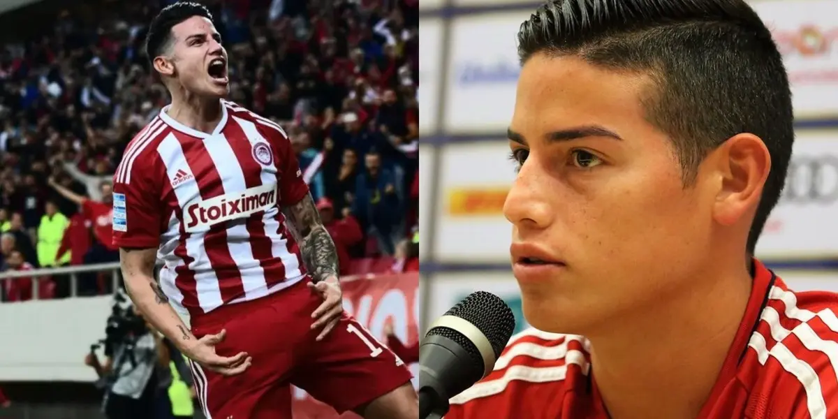 James Rodríguez se reencontró con el gol en partido con el Olympiacos de Grecia.