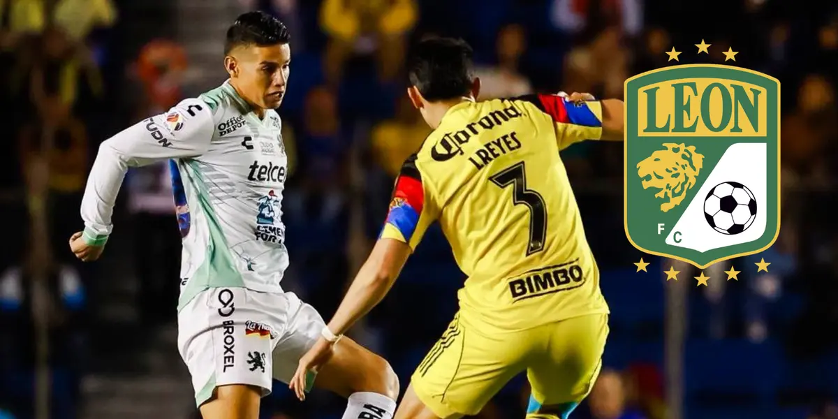 James Rodríguez tiene en vilo su futuro y lo que puede pasar en León dentro de poco tiempo Foto: Escudoteca y Club León