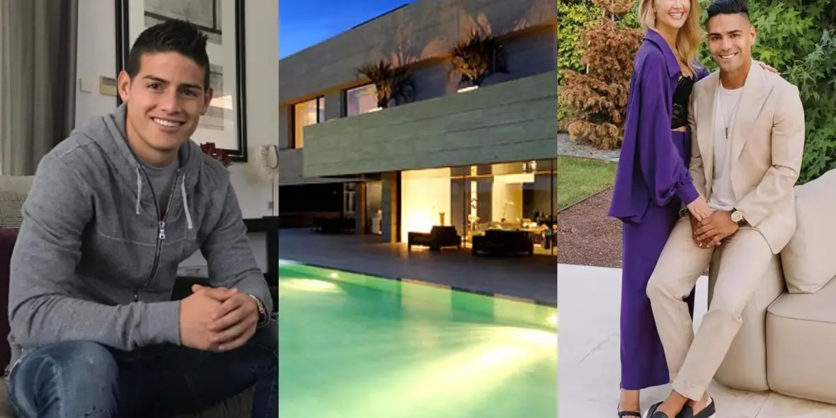 James Rodríguez tiene una lujosa mansión en España y en paralelo Radamel Falcao habló desde Madrid sobre su presente y futuro.