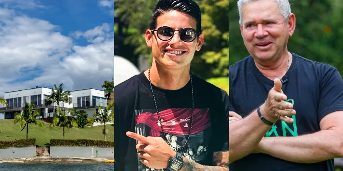 James Rodríguez tiene una lujosa mansión en Medellín y Hernán Darío Herrera abrió las puertas de su casa.