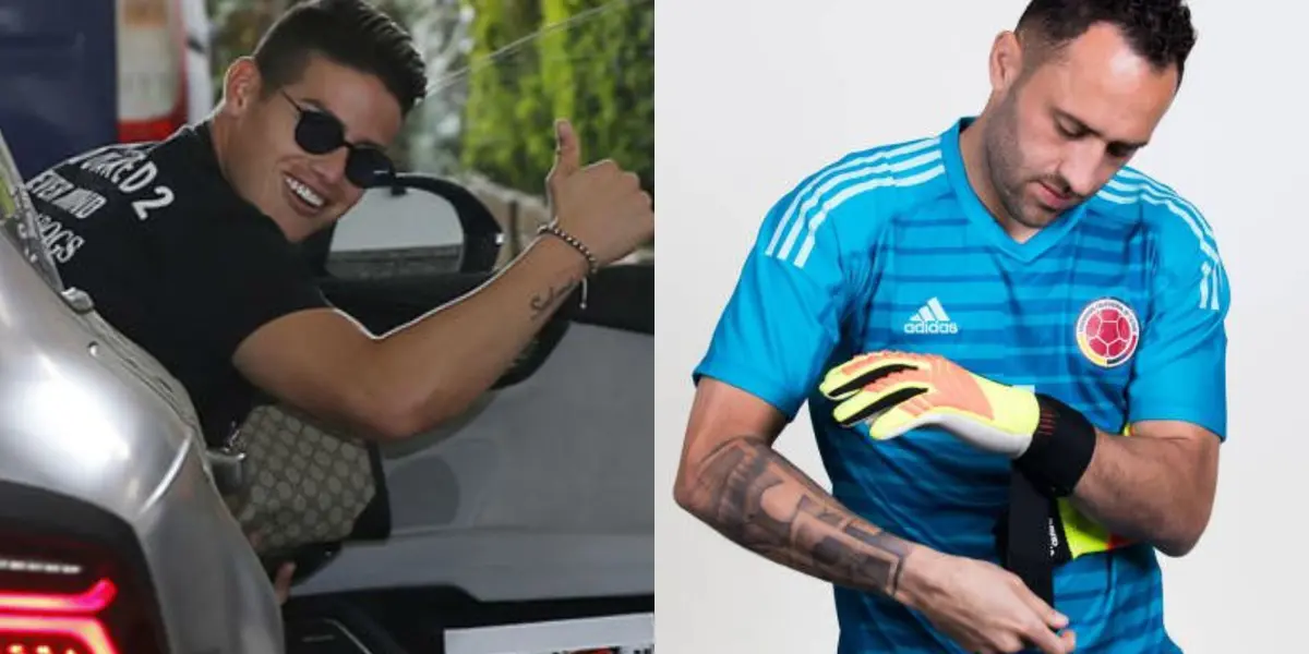 James Rodríguez tiene unos impresionantes gustos en temas de automóviles, caso contrario a David Ospina. 