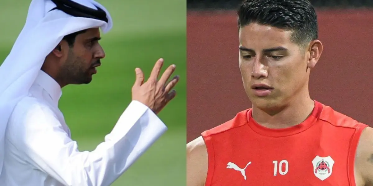 James Rodríguez tuvo que regresar a Qatar tras sus intentos fallidos de salir del club árabe.