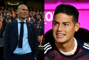 James Rodríguez no tuvo una buena relación con Zinedine Zidane.
