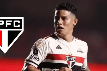 James Rodríguez tuvo una de sus mejores presentaciones con la camiseta del São Paulo.