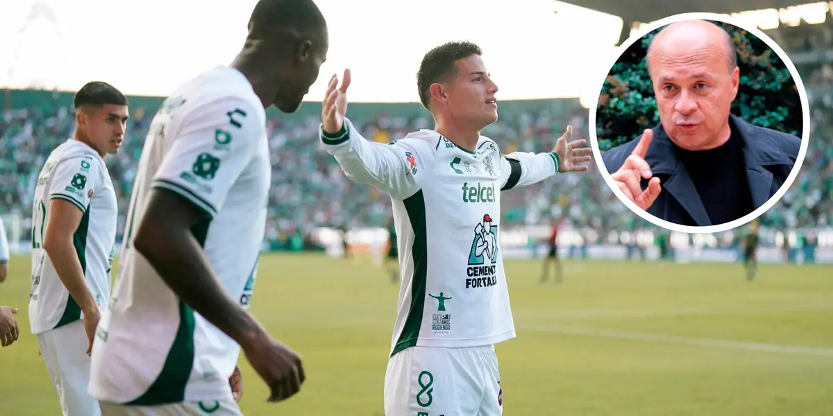 James Rodríguez y Carlos Antonio Vélez Foto: Club León y RCN