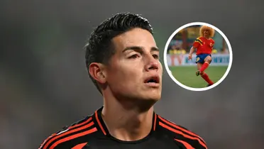 James Rodríguez y Carlos Valderrama Foto: FIFA y AFP