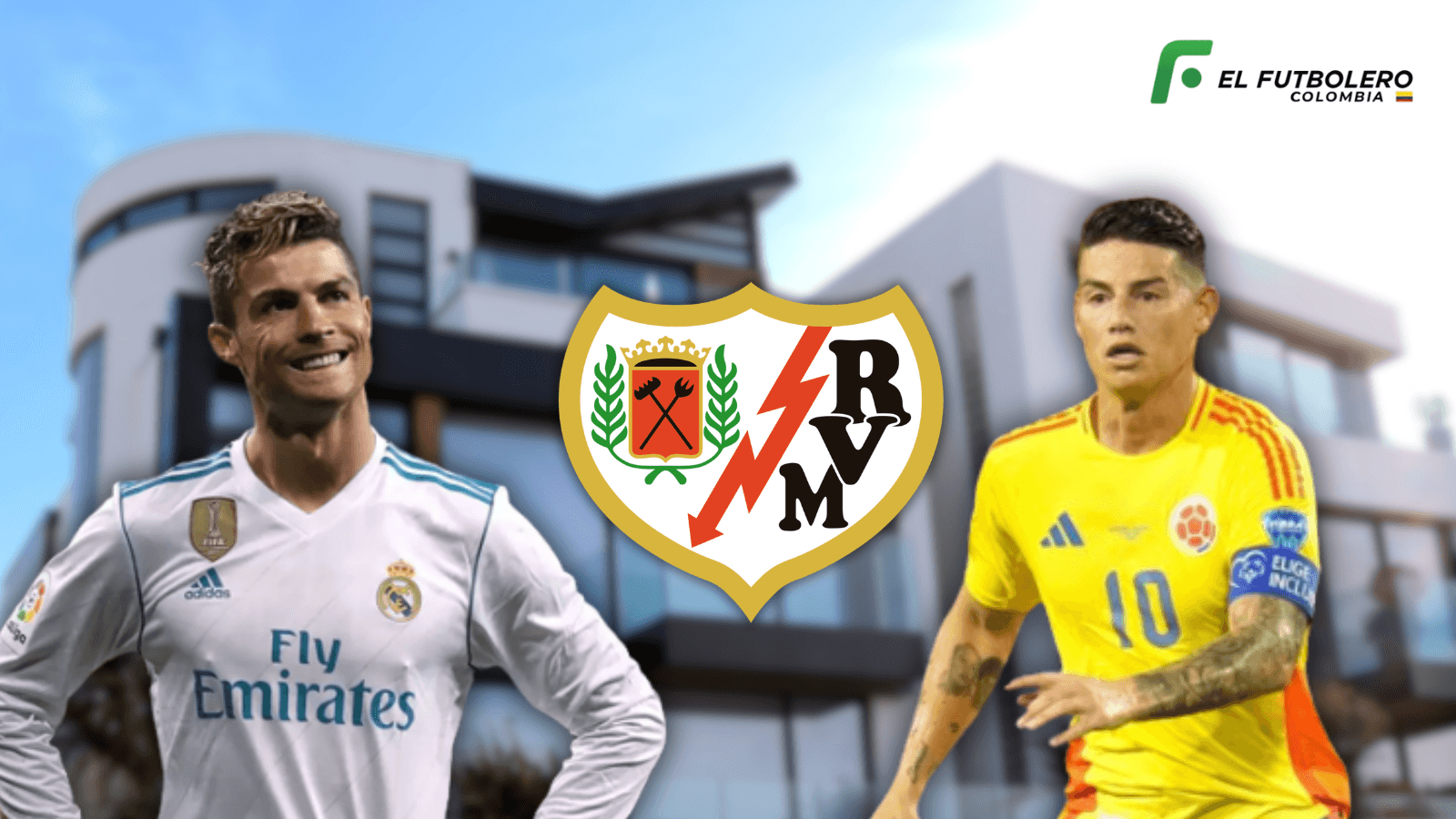 James Rodríguez y Cristiano Ronaldo Foto: Sport, Marca y Pexels