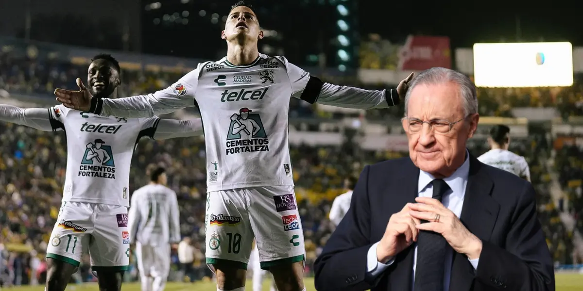 James Rodríguez y Florentino Pérez Foto: James Rodríguez y Real Madrid