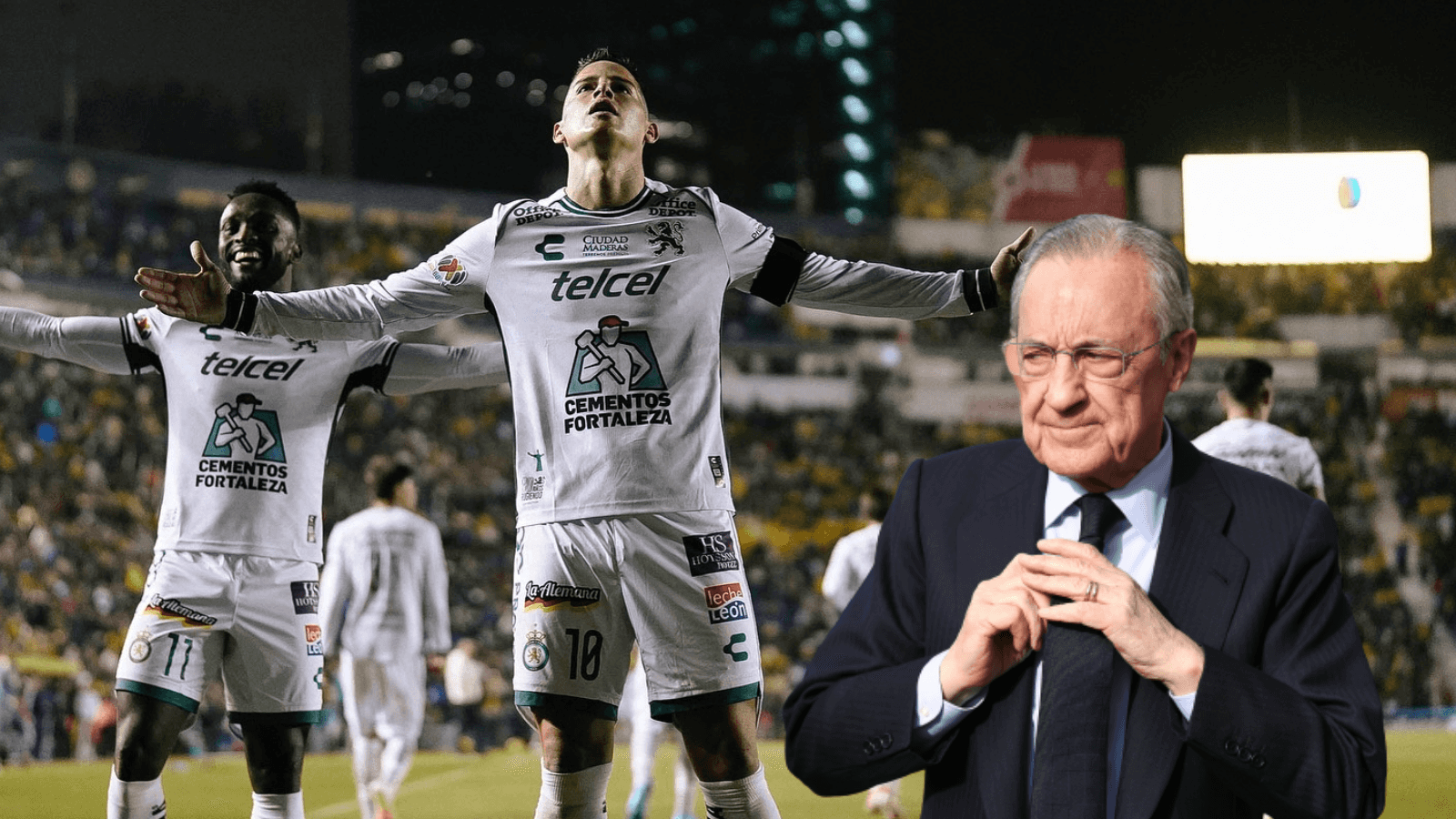 James Rodríguez y Florentino Pérez Foto: James Rodríguez y Real Madrid