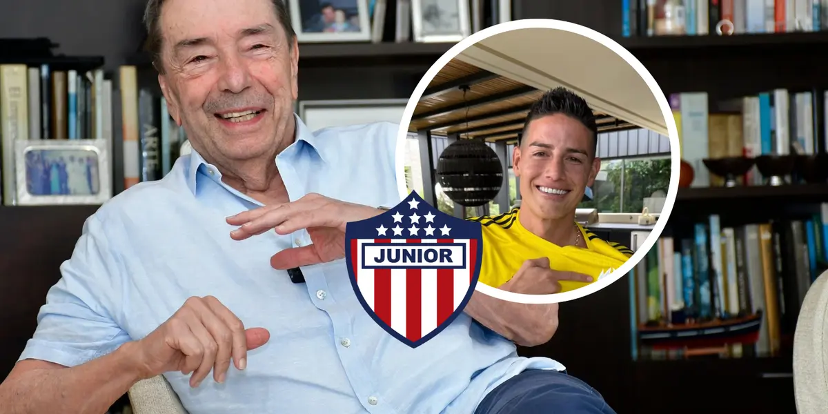 James Rodríguez y Fuad Char Foto: X y James Rodriguez Oficial