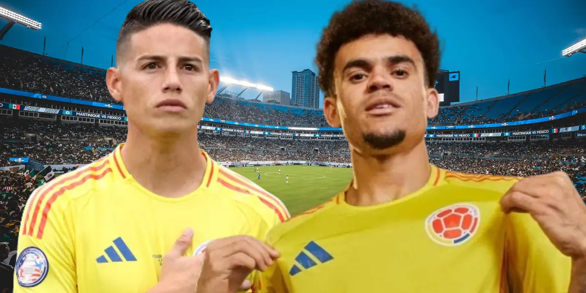 James Rodríguez y Luis Díaz (Foto tomada de: Phanters/AFP/Luis Díaz)