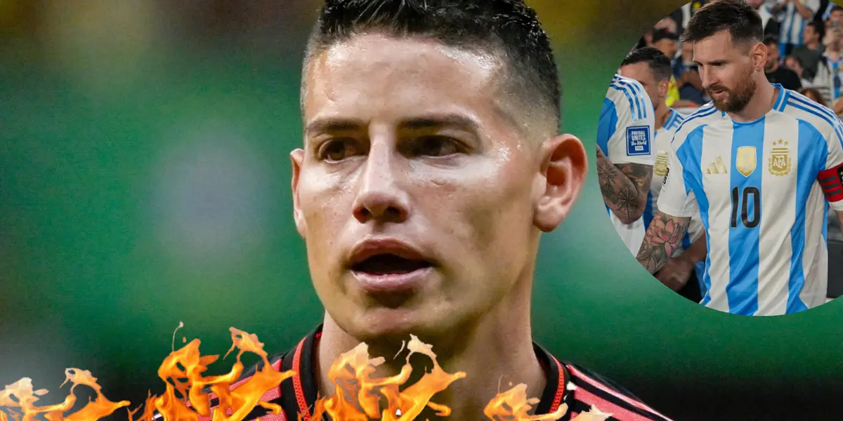 James Rodríguez y Messi Foto: Redes de James Rodríguez y Leo Messi