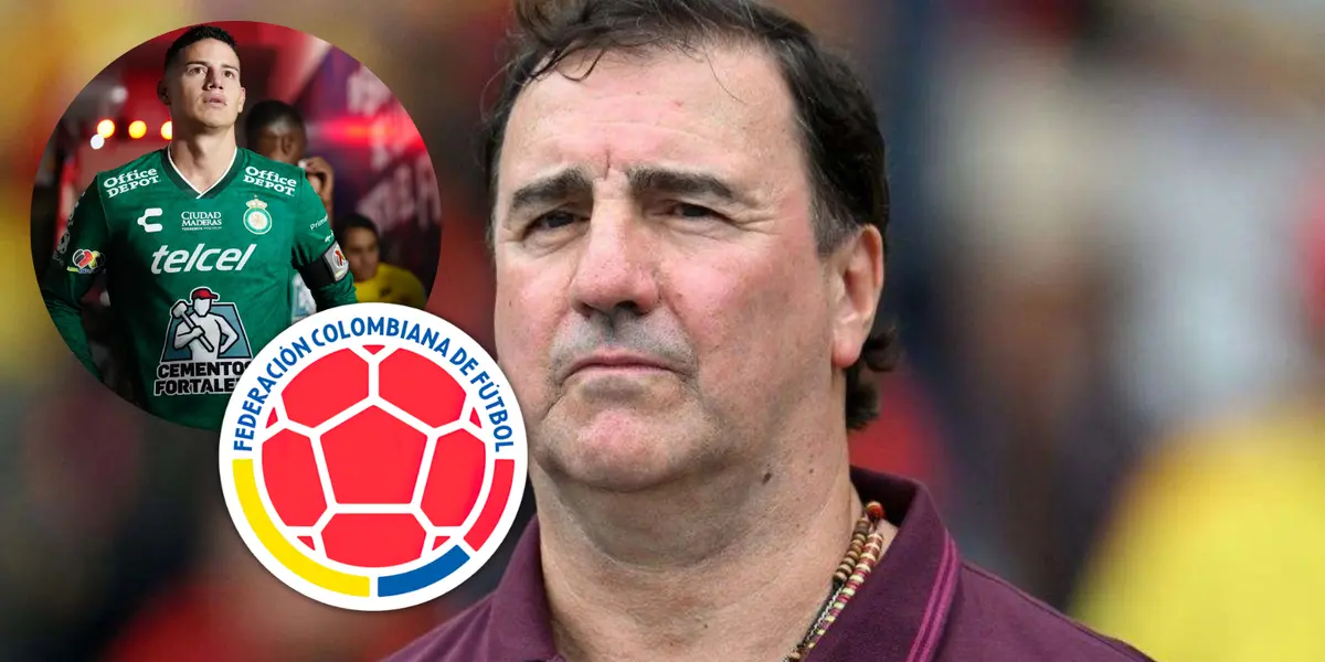 James Rodríguez y Néstor Lorenzo Foto: James Rodríguez, FCF y Escudoteca