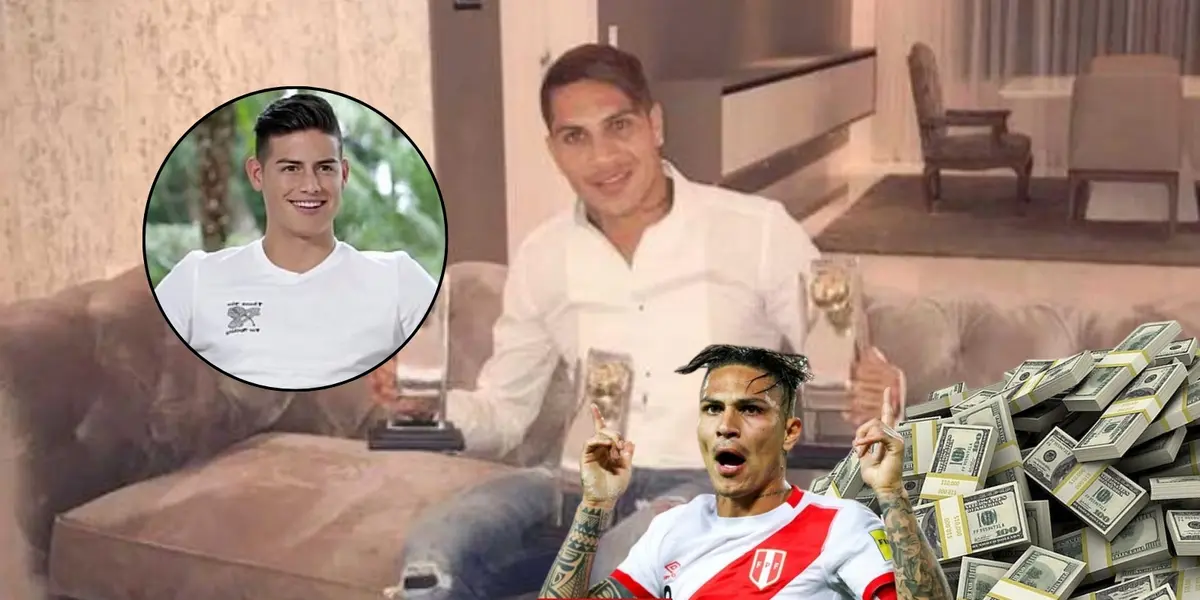 James Rodríguez y Paolo Guerrero estrellas de Colombia y Perú