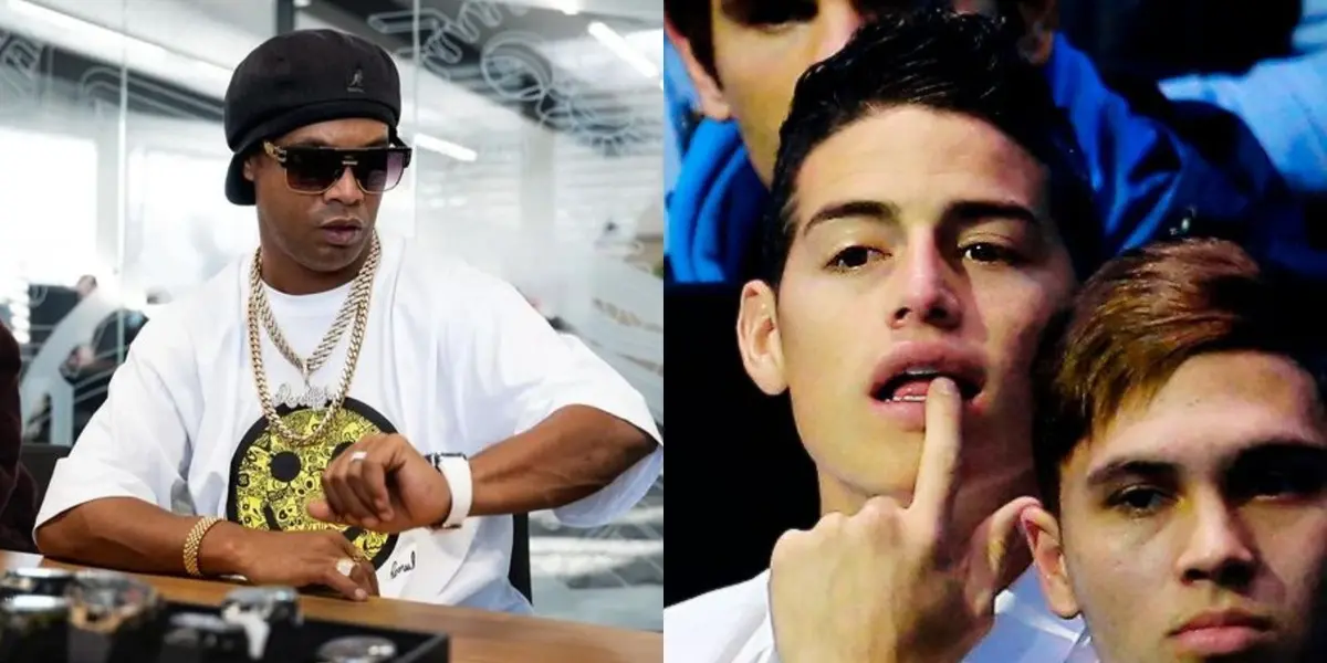 James Rodriguez y Ronaldinho tienen en común el gusto por un gran lujo que suelen presumir.