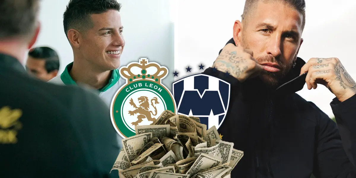 James Rodríguez y Sergio Ramos Foto: Club León, Escudoteca y Sergio Ramos