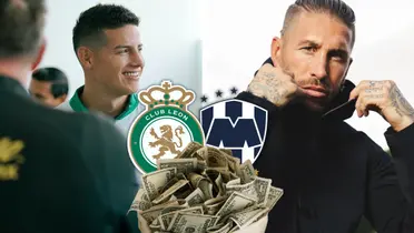 James Rodríguez y Sergio Ramos Foto: Club León, Escudoteca y Sergio Ramos