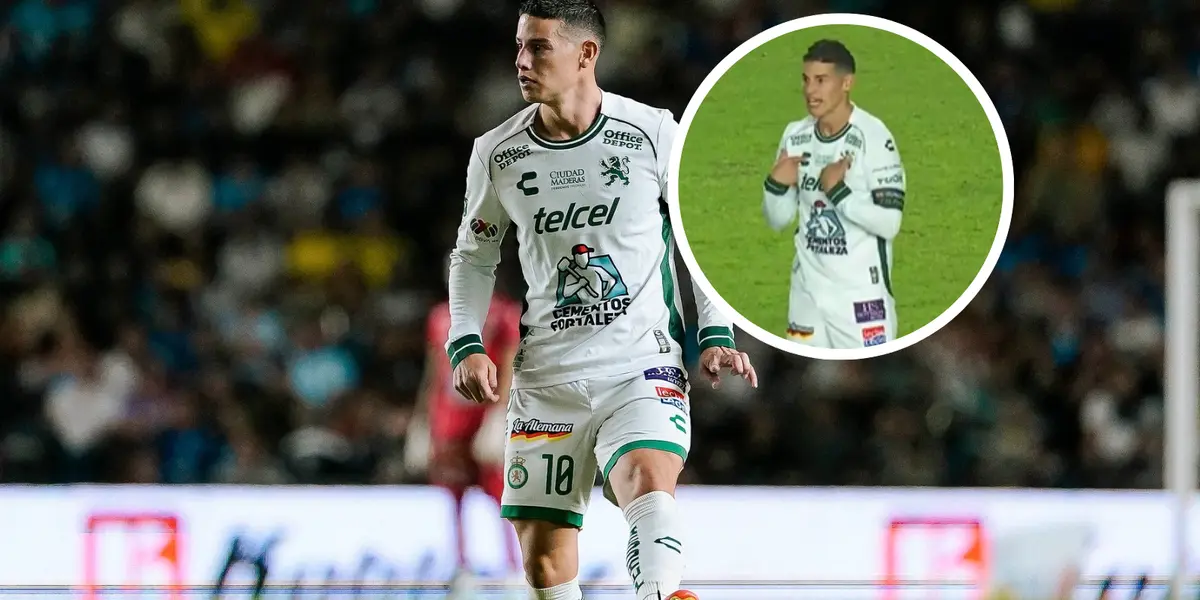 James Rodríguez y su berrinche con León en las últimas horas  Foto: Captura de Caliente TV y León
