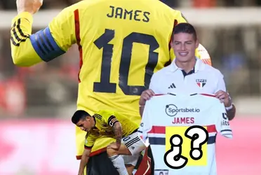 James Rodríguez ya fue presentado en el São Paulo de Brasil y le asignaron su nuevo número, no es el 10.