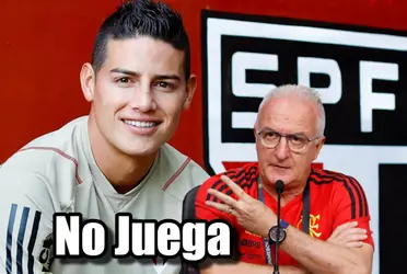 James Rodríguez ya llegó al São Paulo de Brasil y su entrenador no da buenas noticias por ahora.