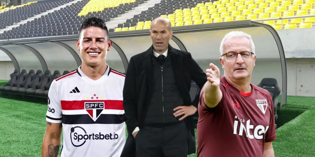James Rodríguez ya se presentó con su nuevo entrenador Dorival Júnior en el São Paulo y en paralelo Zinedine Zidane sigue desempleado.