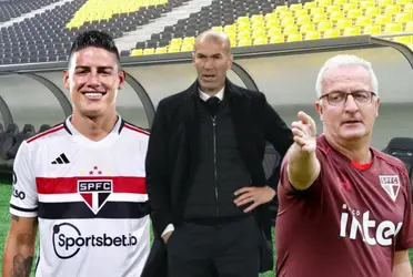 James Rodríguez ya se presentó con su nuevo entrenador Dorival Júnior en el São Paulo y en paralelo Zinedine Zidane sigue desempleado. 