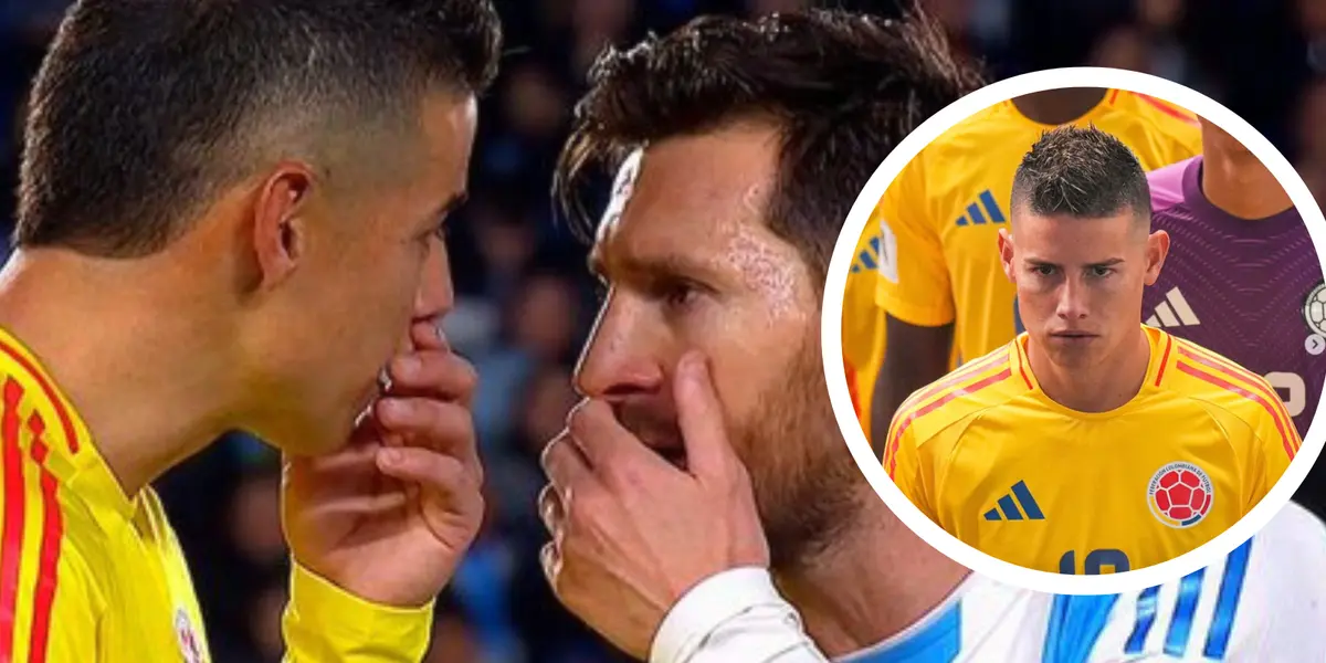 James rompió el silencio tras el cruce con Messi y su mensaje sorprendió a todos. Foto: Captura de TyC Sports y James Rodríguez