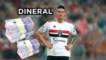 James saldría del Sao Paulo. Foto tomada de El Colombiano y y 123RF.