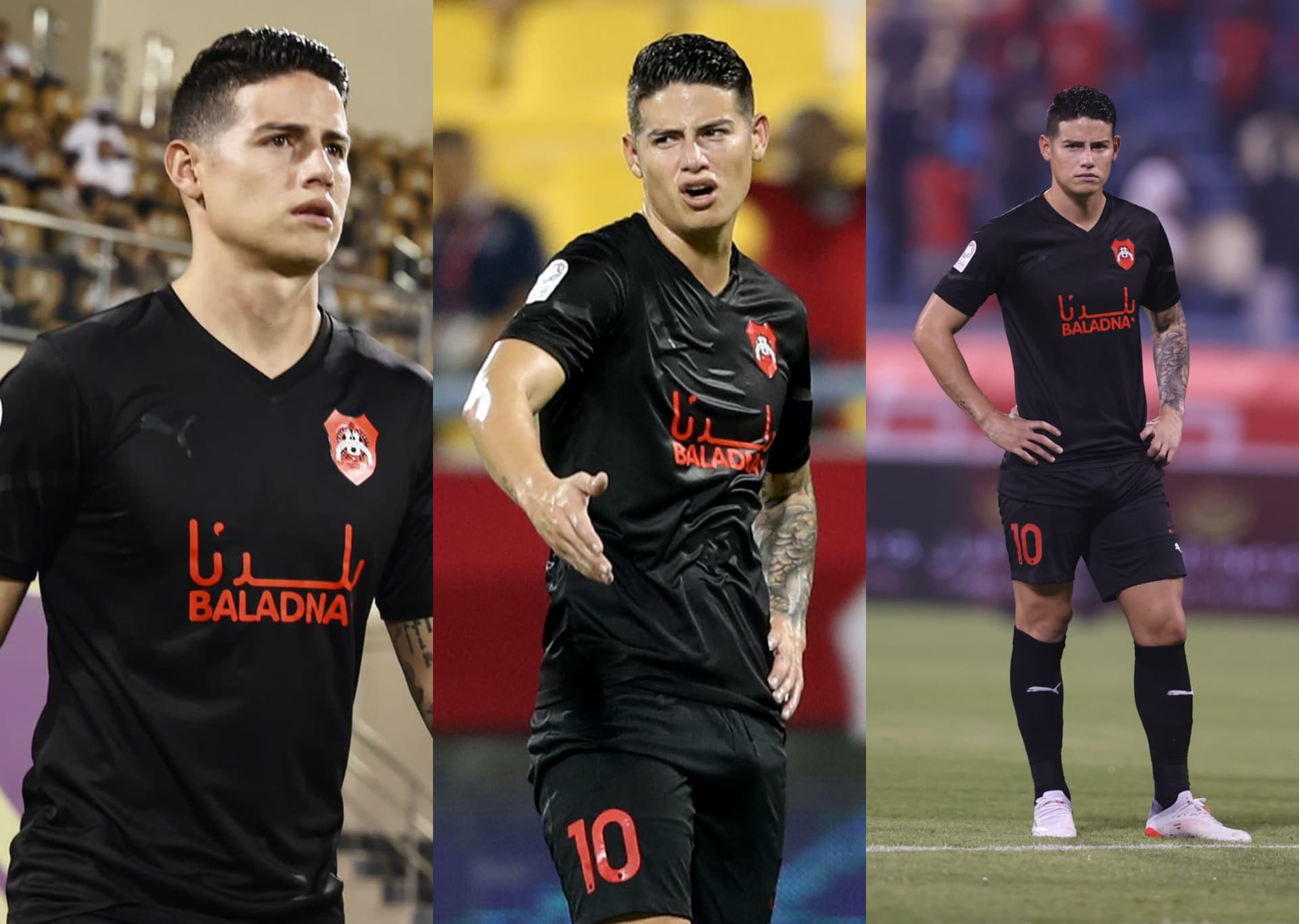 James sufrió un amargo debut en su primer partido con el Al-Rayyan SC de Qatar y las críticas no se hicieron esperar.