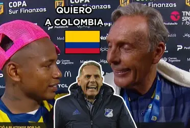 Jaminton Campaz le pidió un regalote a Miguel Ángel Russo, el profe no perdió la oportunidad para decir cuánto quiere a Colombia.