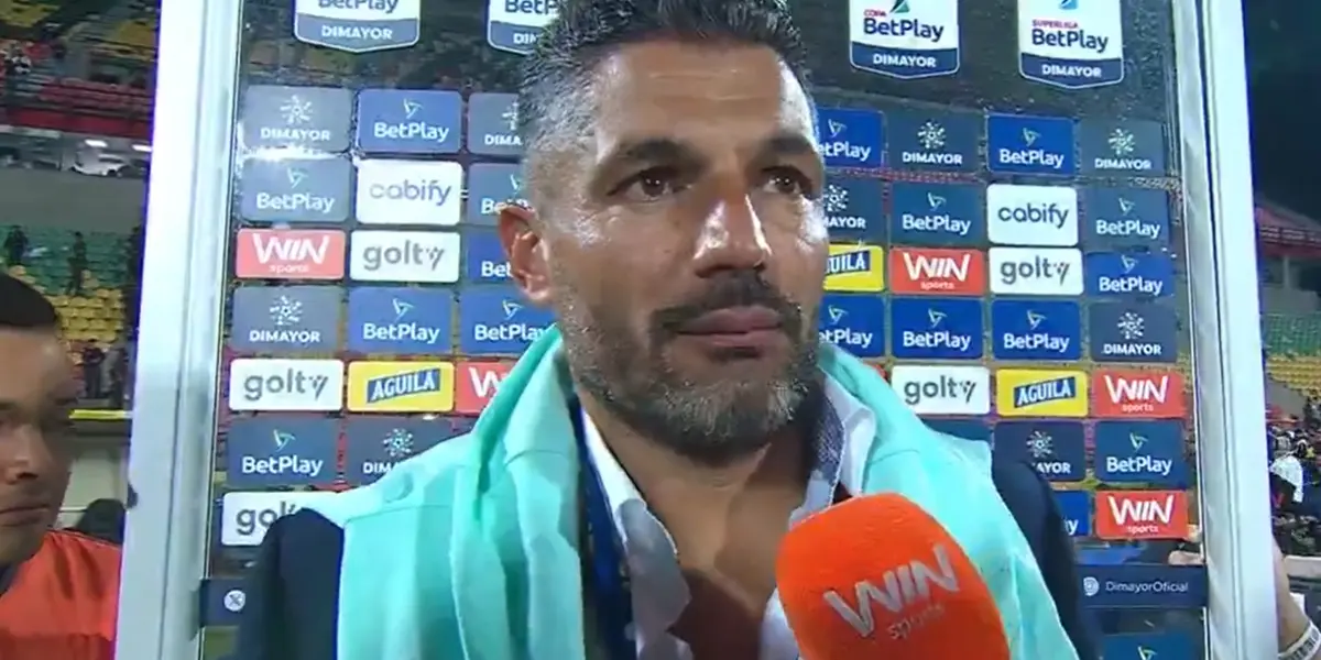 Javier Gandolfi dio sus primeras palabras tras haber ganado la Superliga con Nacional. Foto: Win